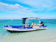 Blue lagoon taxi-boat